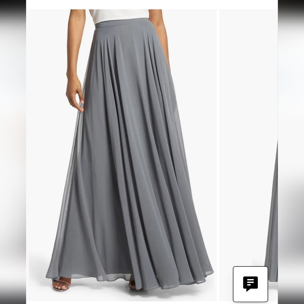Jenny Yoo Hampton A Line Maxi Skirt Size 6